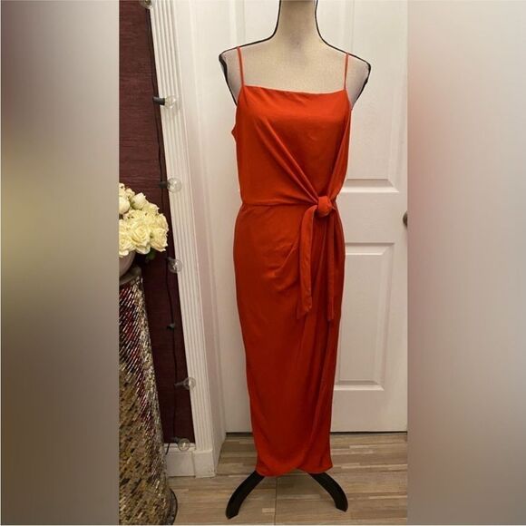 Ted Baker Rust Midi Dress, M - Picture 4 of 10